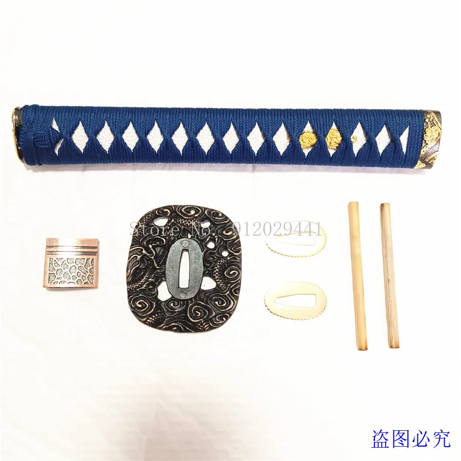 Ручка ручной работы Tsuka Tsuba гвардии Сая SEPPA MEKUGI FUCHI Кашира для японский самурайский