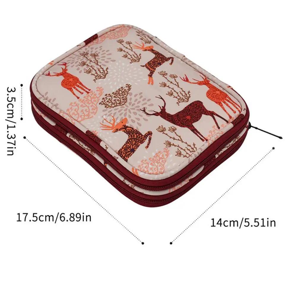 Маленькая сумка для хранения с рисунком оленя Sika ручного вязания крючком