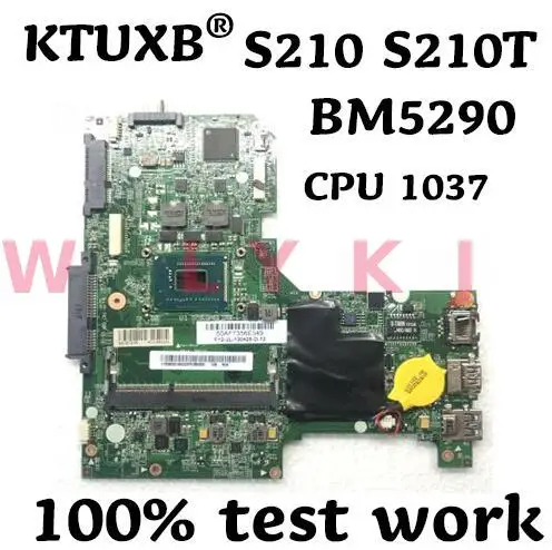 KTUXB BM5290 материнская плата для Lenovo IdeaPad S210 S210T ноутбука Pentium CPU 1037 DDR3 100%
