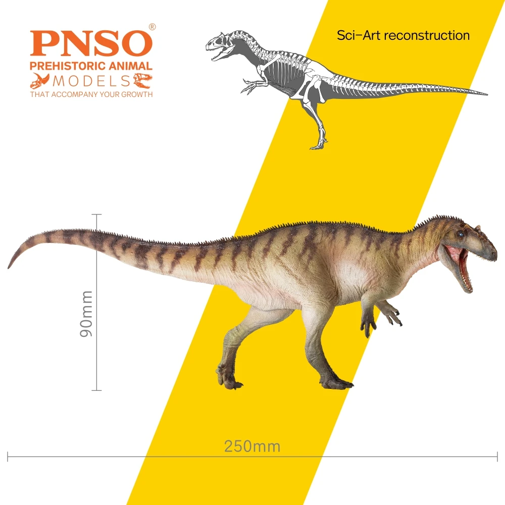 PNSO-dinosaurio prehistorico modelo: 45 Paul el Allosaurus-2
