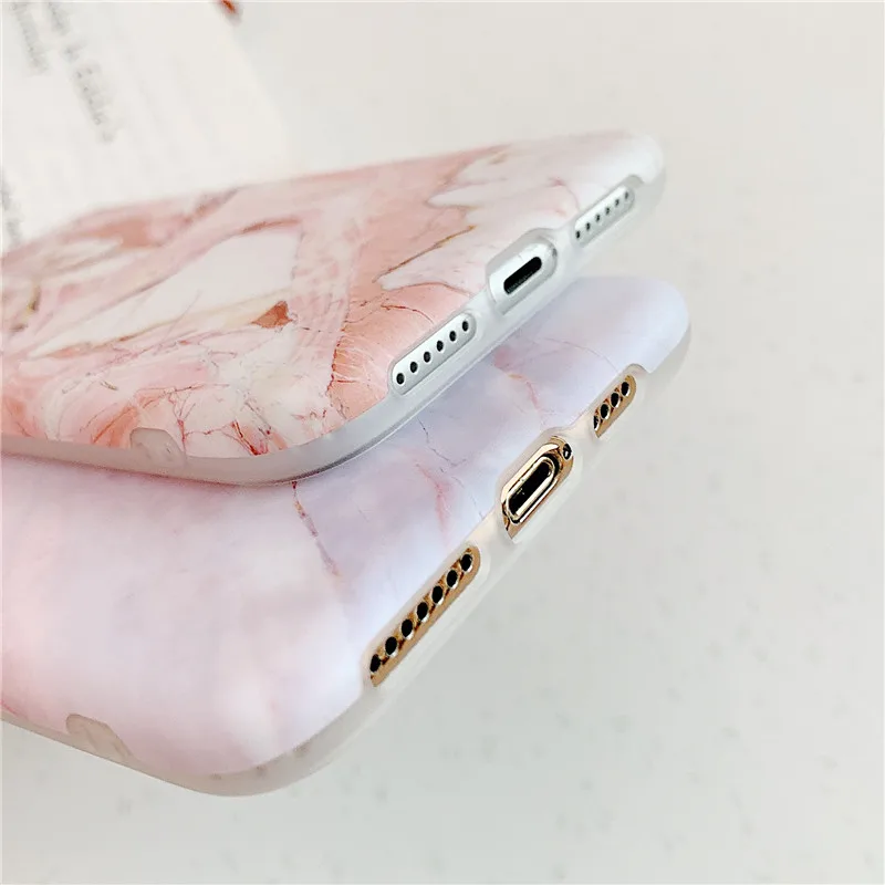 

Phone Case Marble Cover for Samsung Silicone Slim Phone Case Heavy Duty Protective Cover Full-Body Protection Shockproof UY8