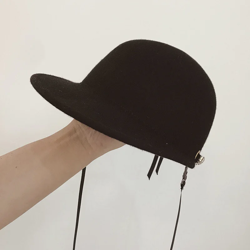 Модная женская мягкая Шерстяная кепка модная Регулируемая зимняя шапка со