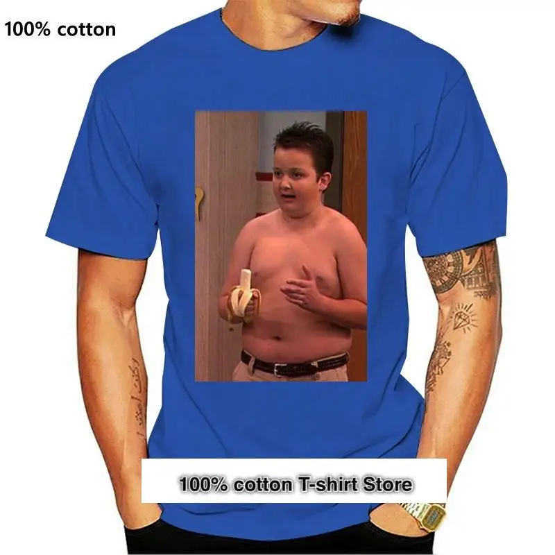

Camiseta con estampado Gibby de ICarly Unisex, ropa para parte superior masculina