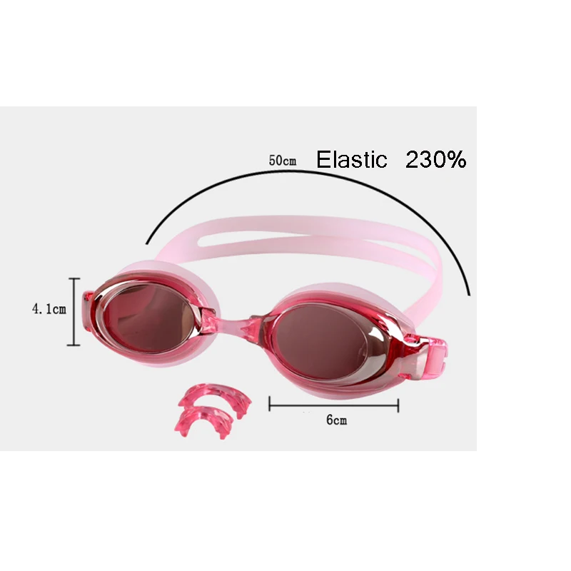 Очки для плавания бассейна HD гальванические противотуманные очки женщин и