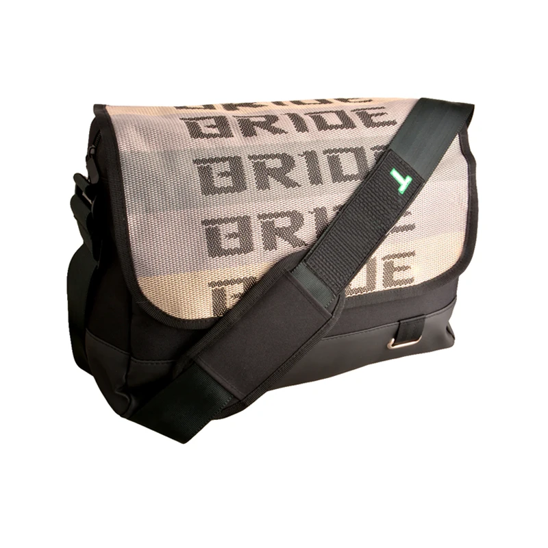 black strap JDM ткань невесты школьный рюкзак через плечо гоночная сумка для ноутбука - Название цвета: black strap