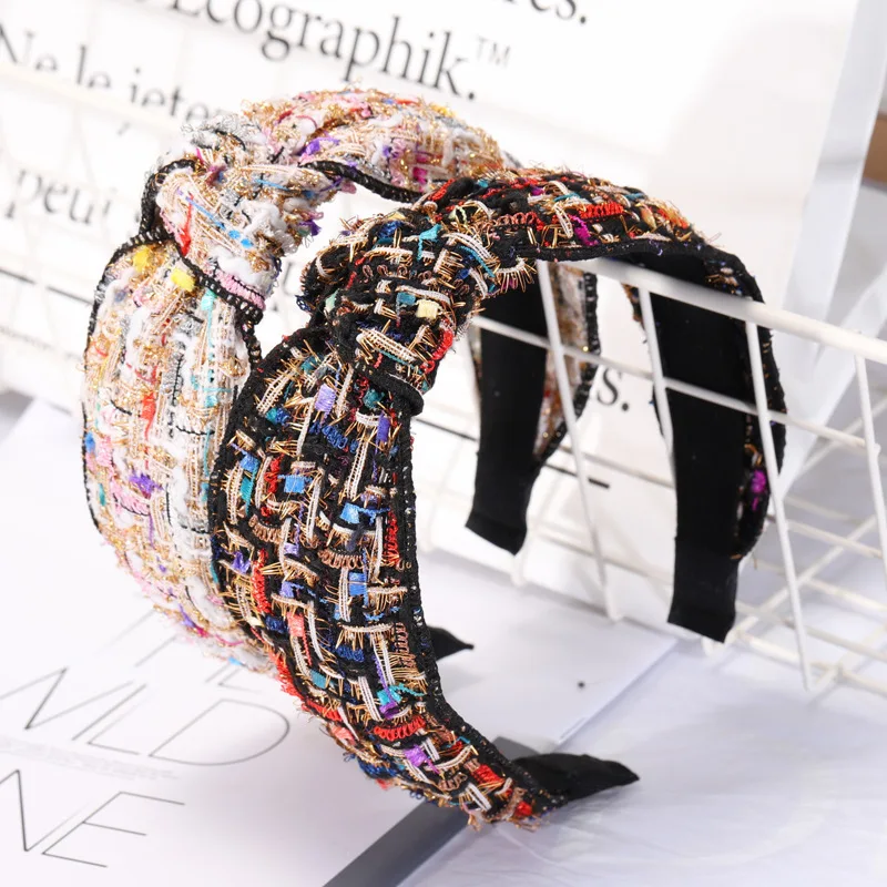 Повязки на голову для женщин и девушек в Корейском стиле широкая ткань модный