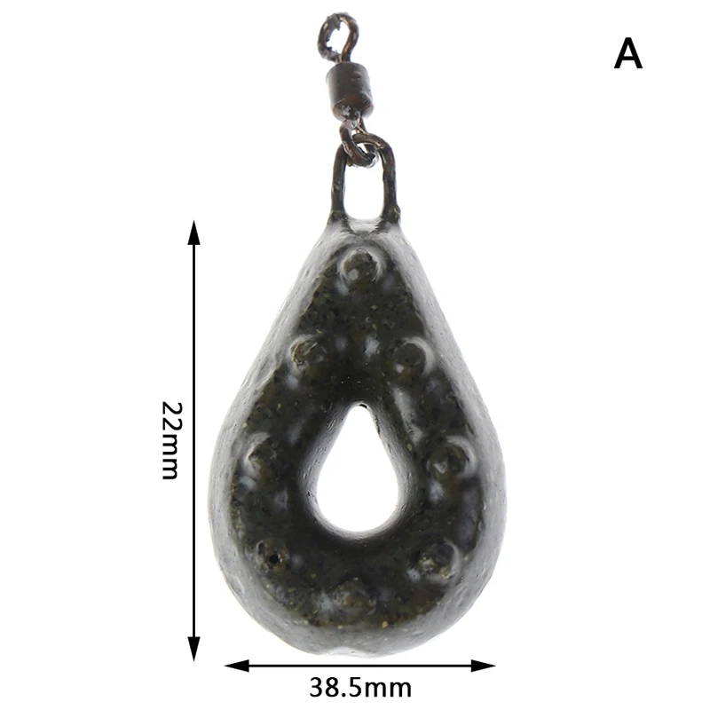 40g 1pc Drop Shape Weights Lead Sinkers With Ring Carp Fishing Anti Dust Sea Fishing Sinker Tackle 40/50/60g Carp Fishing Tackle - Цвет: 40g