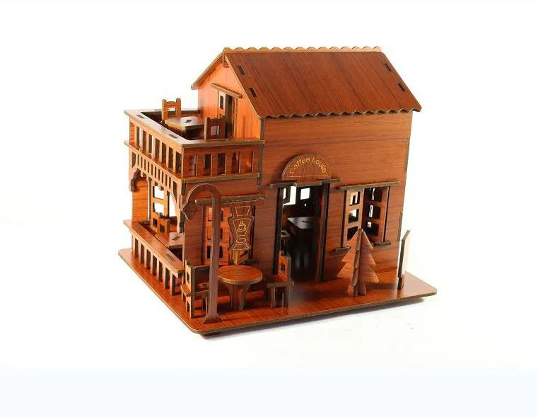 1 шт. детский деревянный 3D-пазл-головоломка |