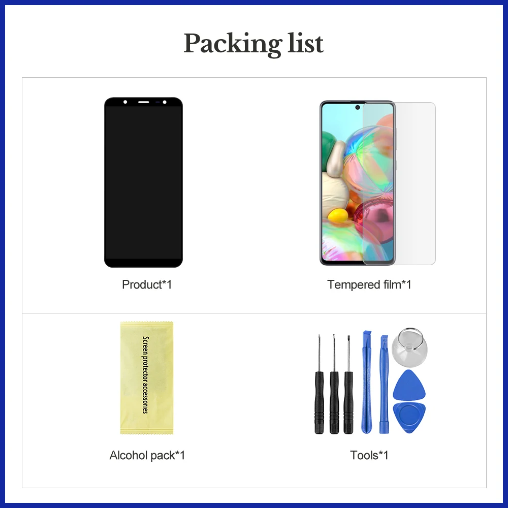Настройка яркости экрана J810M для Samsung Galaxy J8 2018 J810 SM ЖК дисплей сенсорный экран