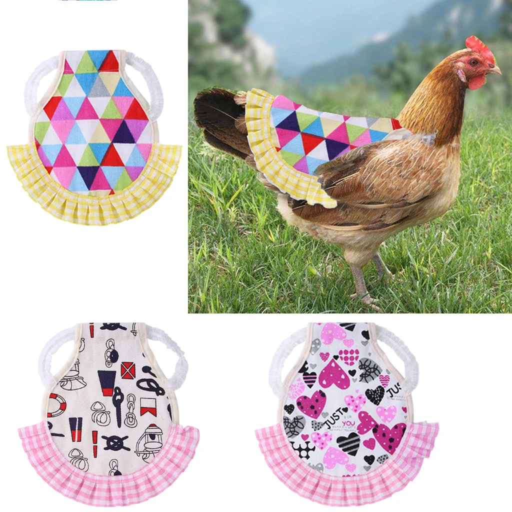 

Adjustable Pet Clothes Hen Apron Poultry Hen Saddle Apron Feather Protection Holder Chicken Protector Hen Dress