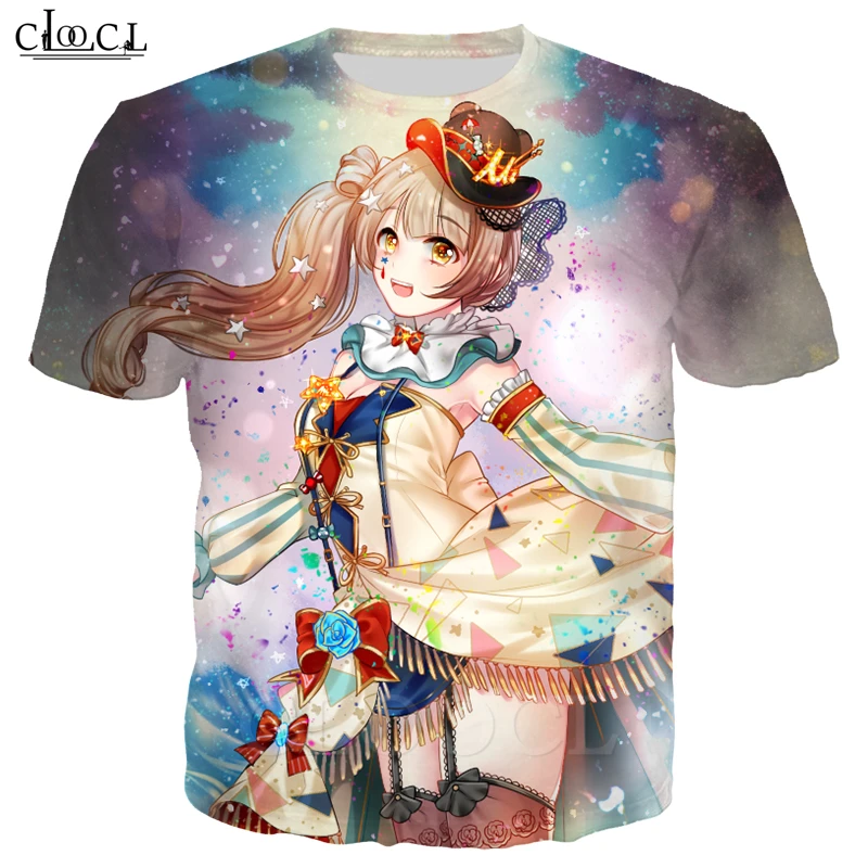 Футболка женская/мужская с 3D принтом Love Live модная классическая хипстерская