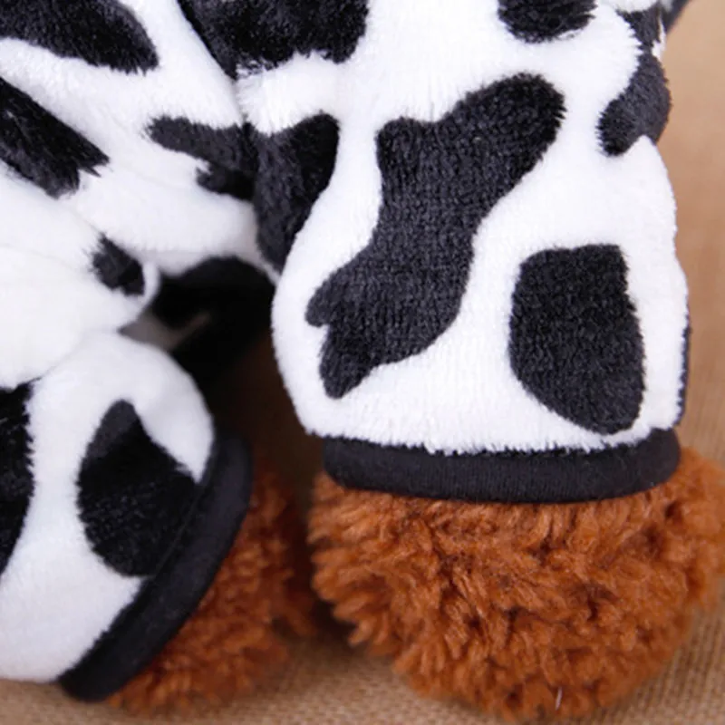 2021 Pet Clothing Autumn And Winter New Dog Clothing Coral Velvet Cow Suit Cogi Bomei Cat Warm Change images - 6