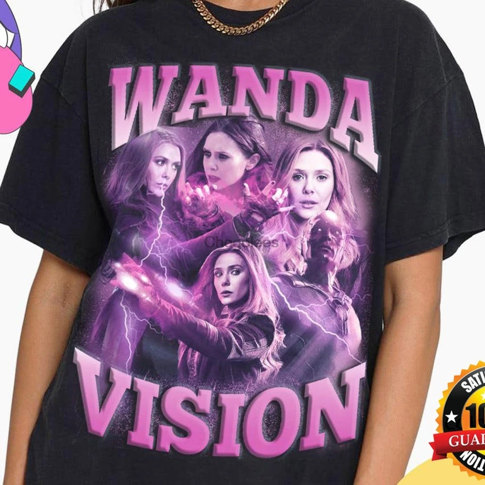 Футболка Wanda Maximoff ограниченный выпуск футболка WandaVision Scarlet Witch костюм для косплея