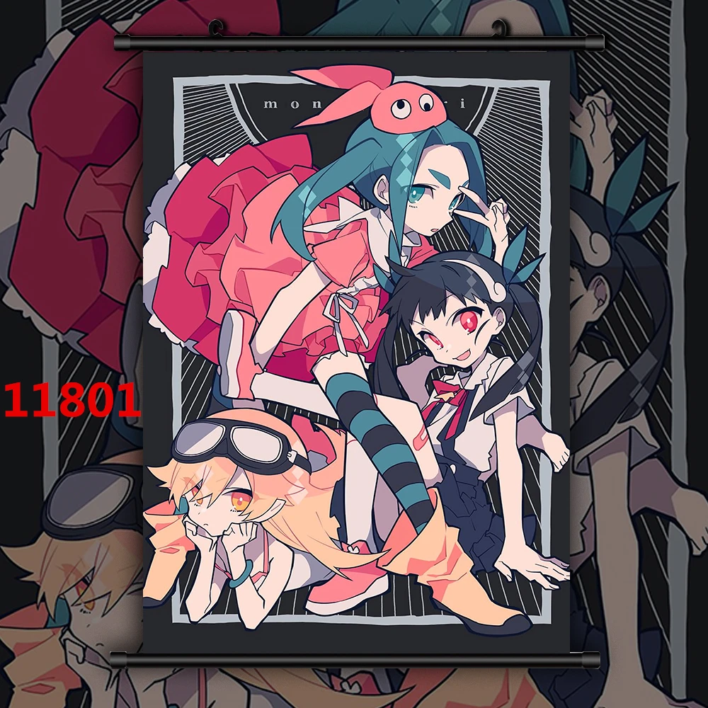 Постеры Monogatari с аниме Рем Лам настенный постер Картина на холсте Настенный декор