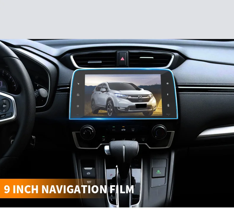 For Honda CRV CR-V Instrument panel navigation display tempered protective film control car GPS screen stickers i