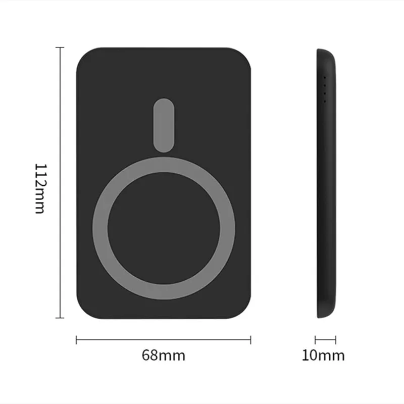 

For MagSafe Power Bank 5000mAh Wireless Mobile Power Bracket For iPhone 12 Pro Mini Max Huawei Xiaomi Magnetic Wireless Charger