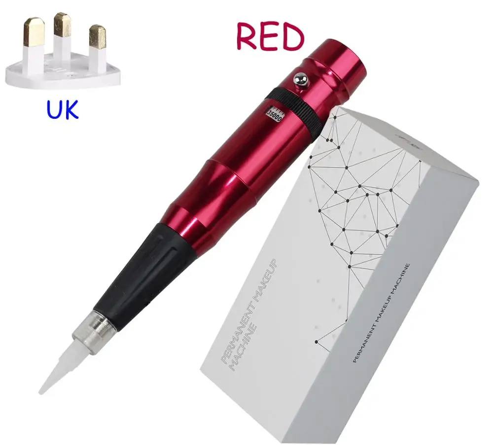 

Color arbitrary tktx Professional Tattoo Permanent Makeup Pen Machine Eyebrow Make up Eyebrows Lip Tattoo Machines Cap Needles