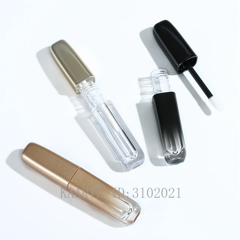 3.5ml 50/100pcs Empty AS Gradient Gold&ampBlack Lip Gloss Tube DIY Portable Liquid Lipstick Container Cosmetic Lipgloss Bottle | Красота и