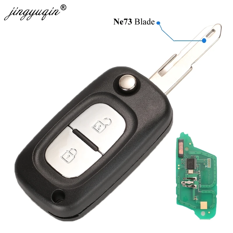 ASK/FSK 2 BTN 433 МГц PCF7961A ID46 флип дистанционный ключ для Renault Clio III Clio 3 Kangoo Master Modus Twingo 2006- 7701210033