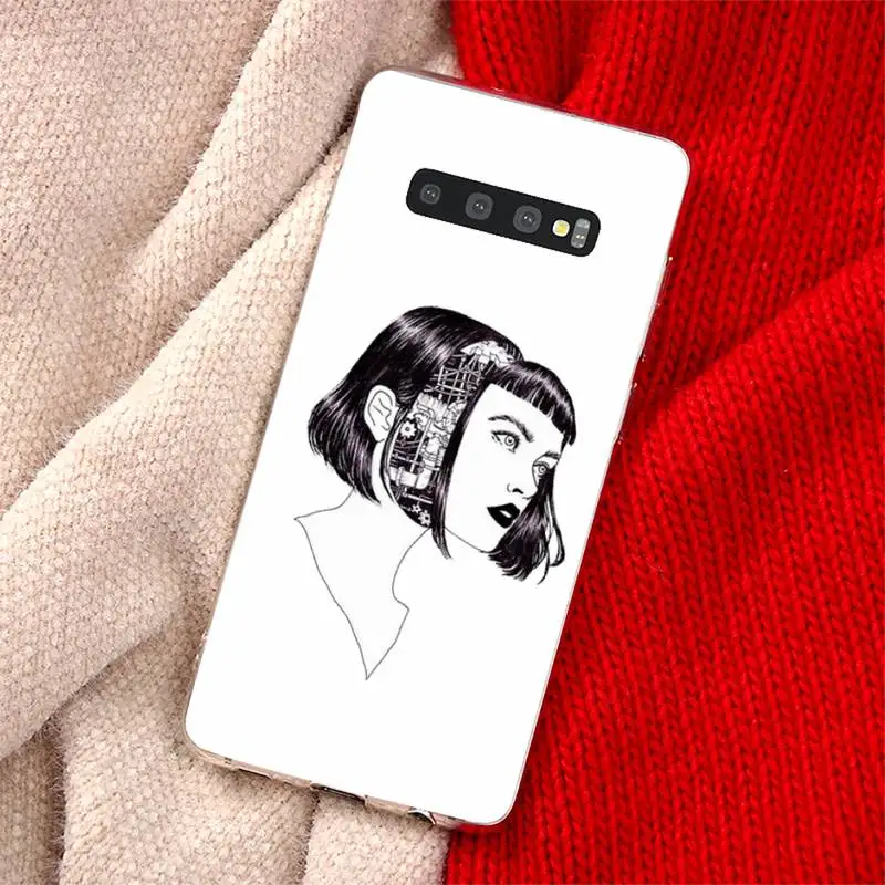 

Collection Tees Horror Phone Case Transparent for Samsung A71 S9 10 20 HUAWEI p30 40 honor 10i 8x xiaomi note 8 Pro 10t 11
