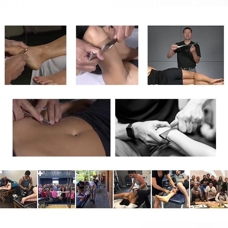 

5pcs/Set Stainless Scraping Board Cellulite Massage Reflexology Guasha Plate Muscle Soreness Relief Pain Fascia Relax Fat Burner