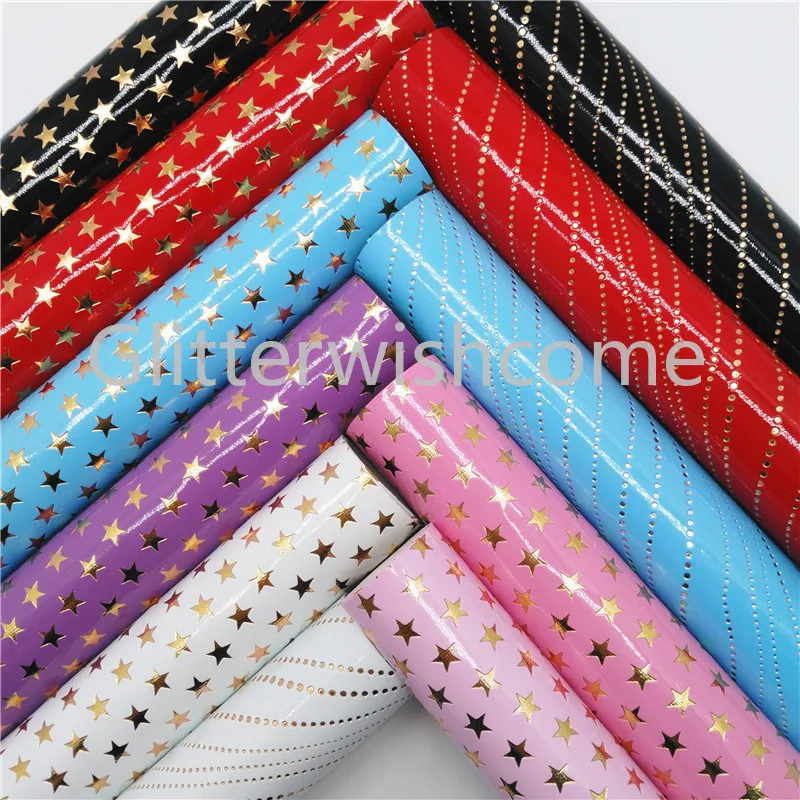 Ткань из искусственной кожи Glitterwishcome 21x29 см Размер A4 тисненная в виде золотых
