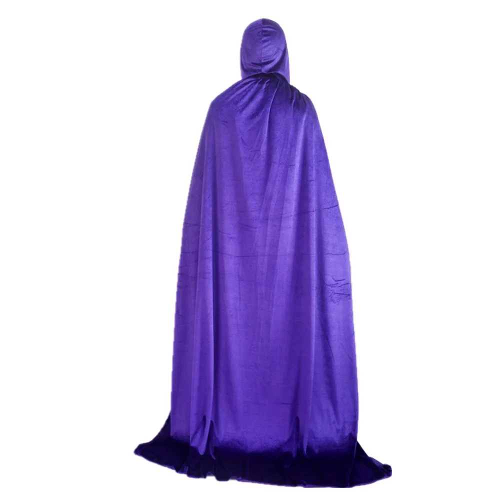 Halloween Costume Unisex Cosplay Death Cape Long Hooded Cloak Wizard Witch Medieval Cape S-XL Black White Red Coffee Blue 2020