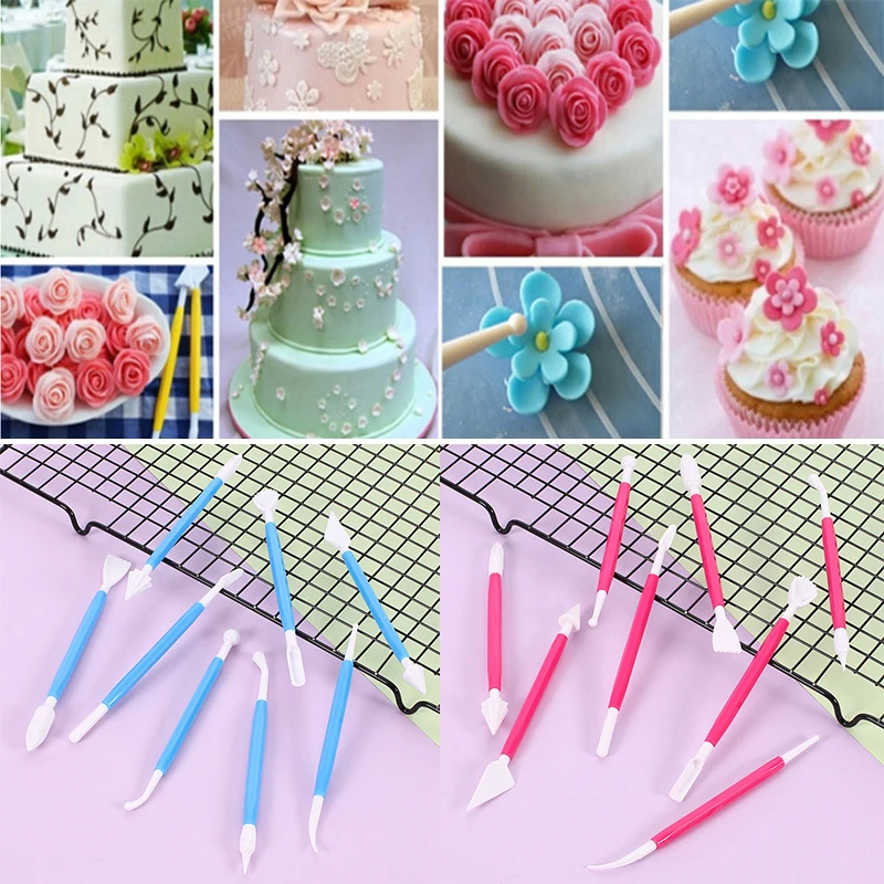 

Cake Fondant Carving Knife Suit Creative Carving knife Sculpting Gum Paste Carving Baking Pastry Tools DIY Bread Cutting Tool
