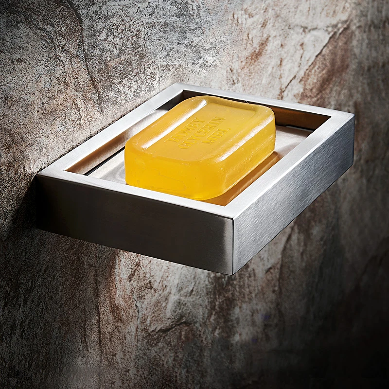 Настенный самоклеящийся мыльница без бурения ящик для хранения Полка Ванная