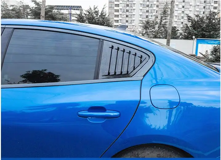 Для FORD Focus 2018-2019 Sedan ABS Затемненные жалюзи на заднюю дверь рамка подоконник