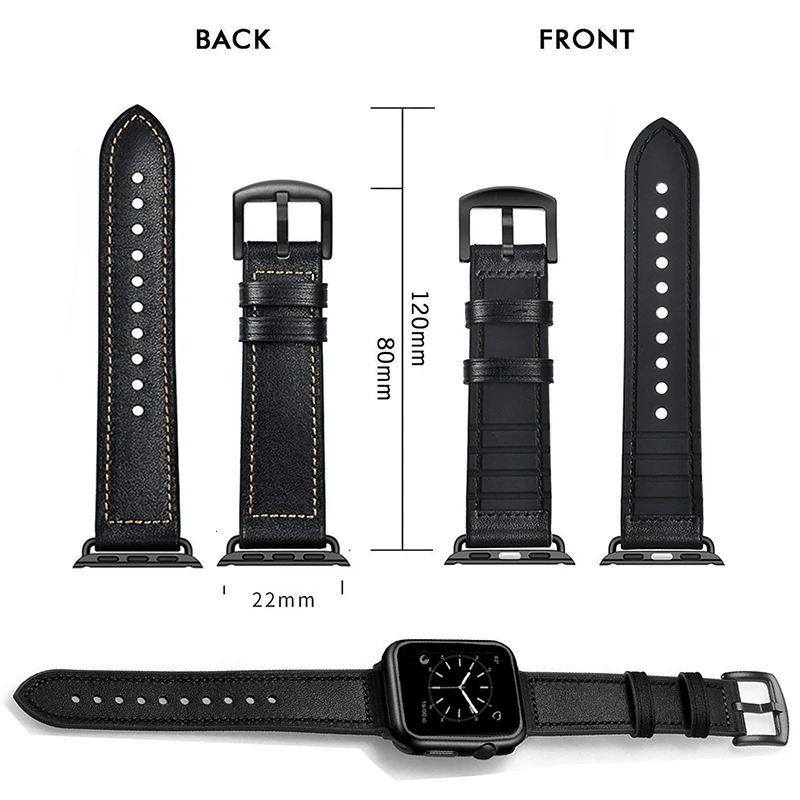 Кожаный силиконовый ремешок для apple watch 44 мм серия 4 3 2 1 ремешок для iwatch 38 мм 42 мм браслет умные аксессуары замена запястья
