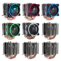 cpu computer colling fan argb dual tower cooling fan 6 heatpipe 4pin pwm heat sink silent computer component