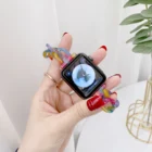 Ремешок для apple watch band 38 мм 40 мм, прозрачный резиновый браслет для apple watch Series 7 6 5 4 3Se, 44 мм 42 мм