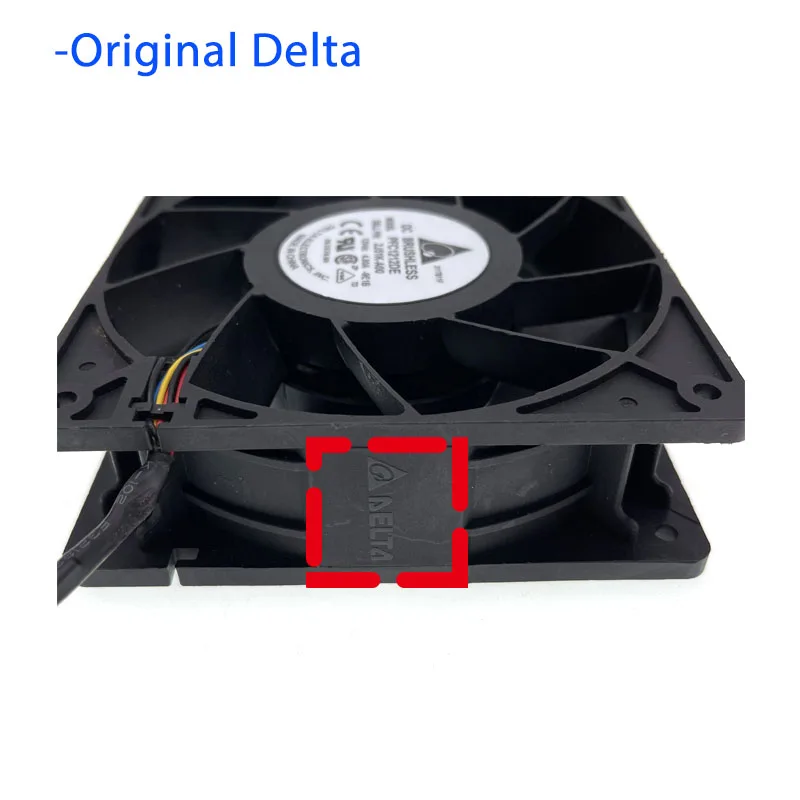 120x120x38mm 12v ball bearing fan for delta pfc1212de 12038 1238 120mm 4 80a high rpm speed air flow miner cooling fans free global shipping