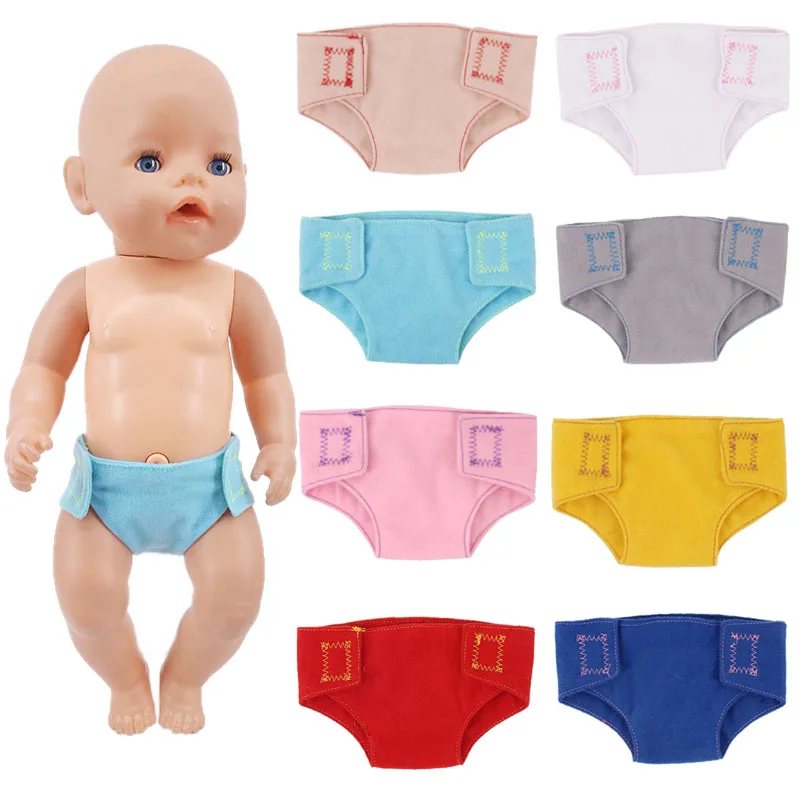 

Кукла похожий цвет хлопковые трусики для 18-дюймовых американских и 43 см новорожденных нашего поколения, подарок на день рождения девочки