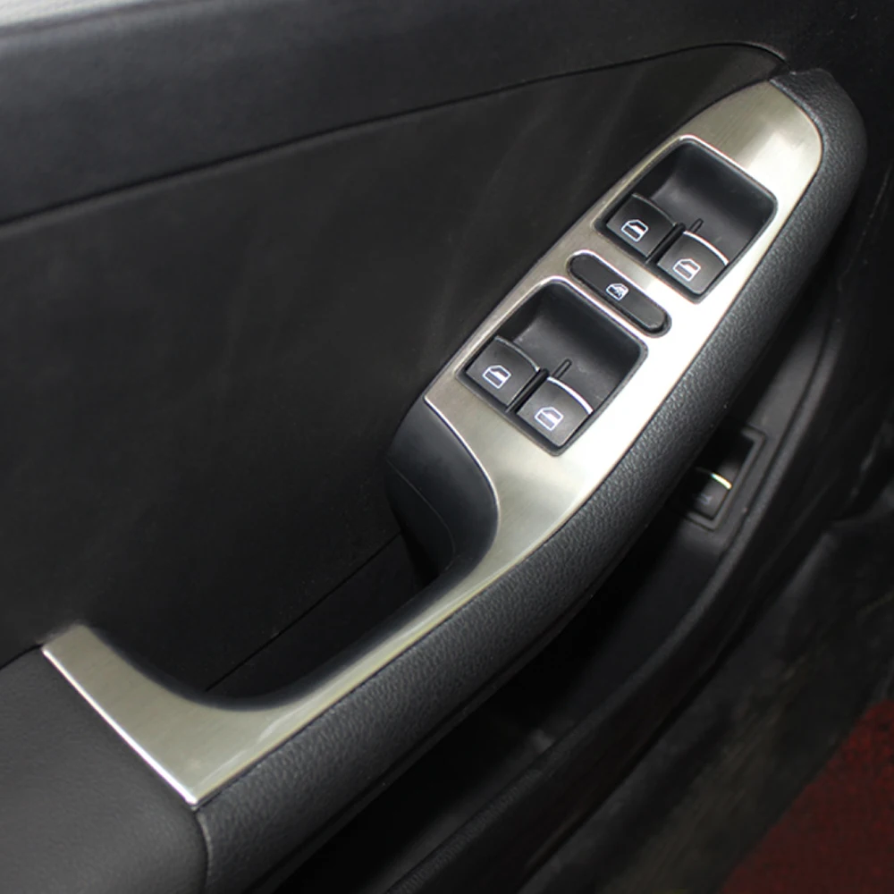 Чехол для Volkswagen vw Jetta MK6 2012-2015 отделка подлокотника из нержавеющей стали