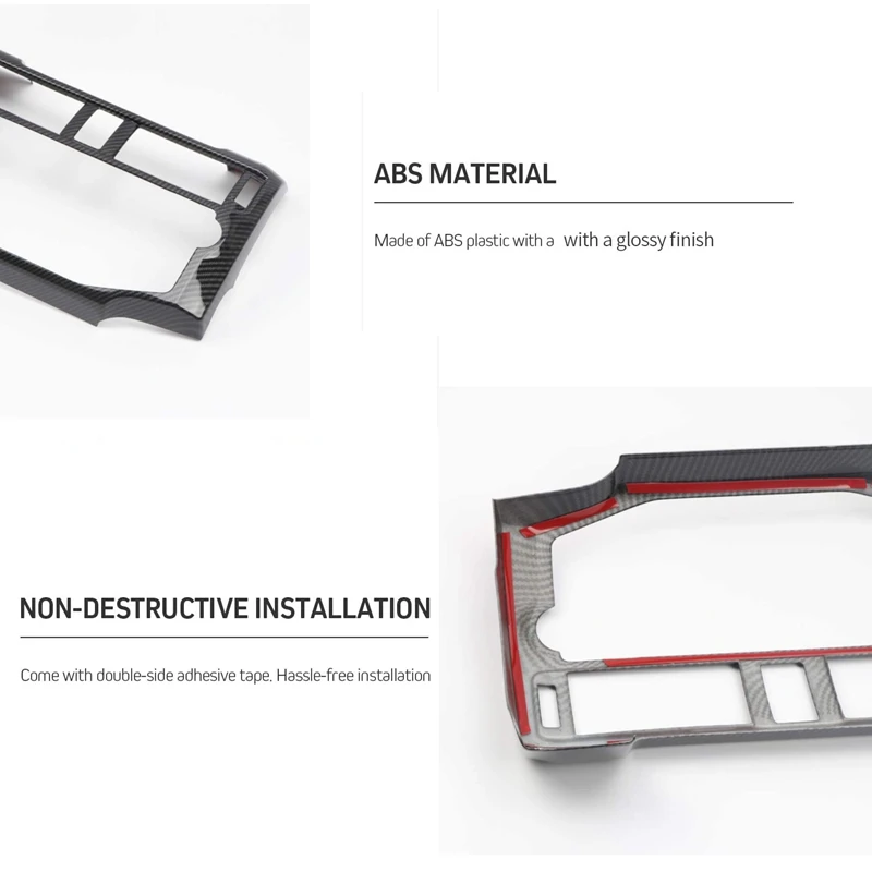 

Car Central Console Navigation Frame for Toyota 4Runner 2010-2020 Carbon Fiber Navigation Panel Cover Trim Accessories