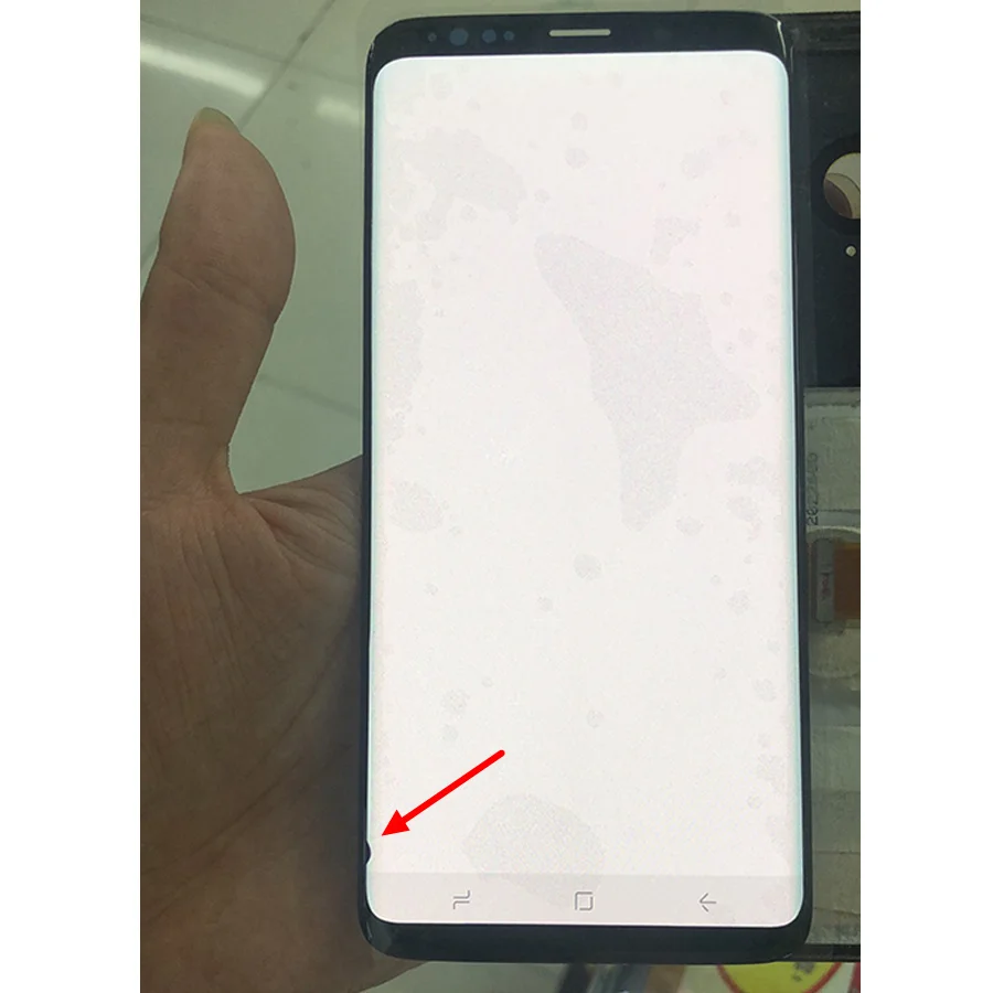 ЖК-дисплей для Samsung S8 Plus с сенсорным экраном G955 полосой дисплей дефектным |