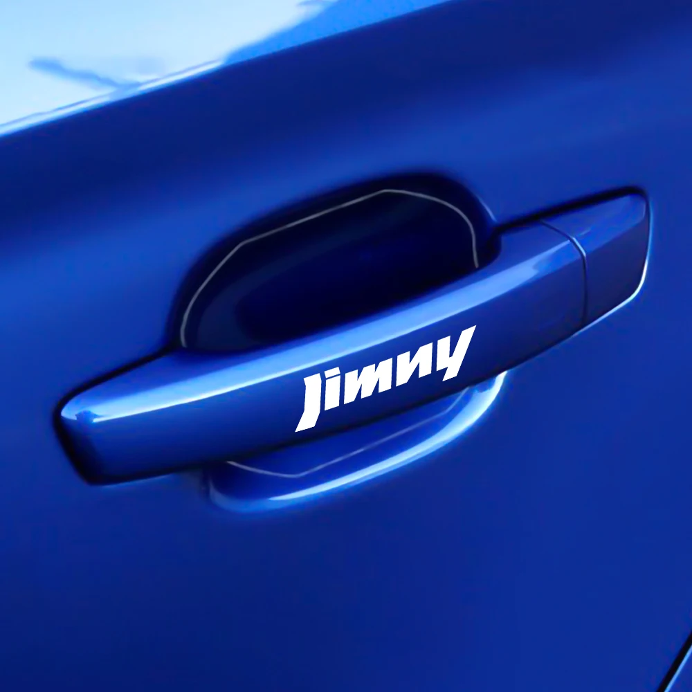 4 шт. креативные Автомобильные Наклейки На Дверные Ручки Светоотражающие