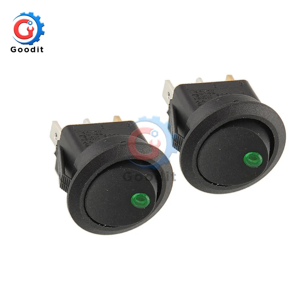 12 В Светодиодный точечный выключатель для автомобиля круглая клавиатура лодки 3