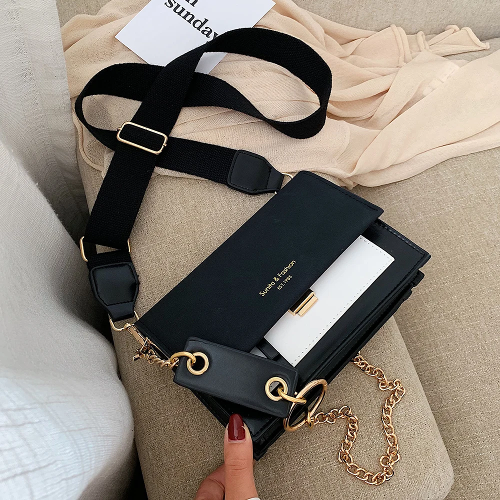 

Fashion Women Bags 2021 New High Quality Crossbody Bags for Ladies Purses Handbags Shoulder Bag PU Leather Chain Design Belt bag