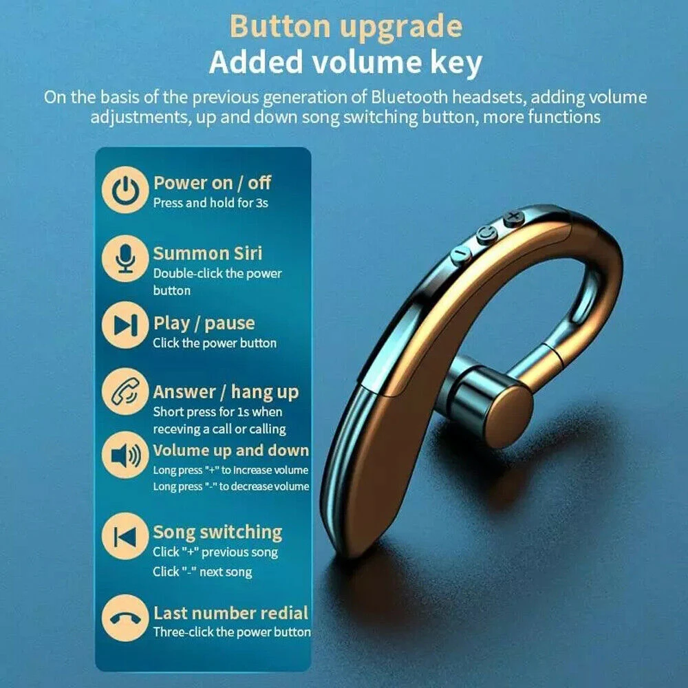 Беспроводные Bluetooth 5 0 наушники с поворотом на 360 градусов шумоподавлением 9D