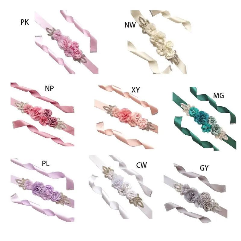 Женское свадебное платье 270x4 см искусственный цветок розы со стразами ручная