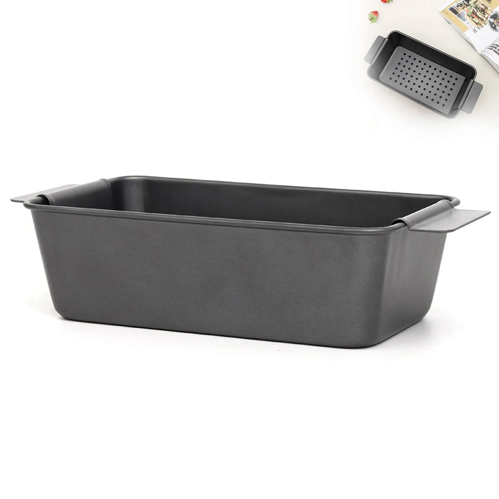 

Multifunctional Meatloaf Pan Non-Stick Bread Loaf Meatloaf Pan With Lid Toast Mold Kitchen Bakeware For Kitchen Microwave Oven