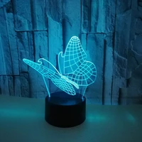 butterfly lamp colorful 3d night light touch led remote table lamp girls bedroom decoration lights birthday christmas gifts