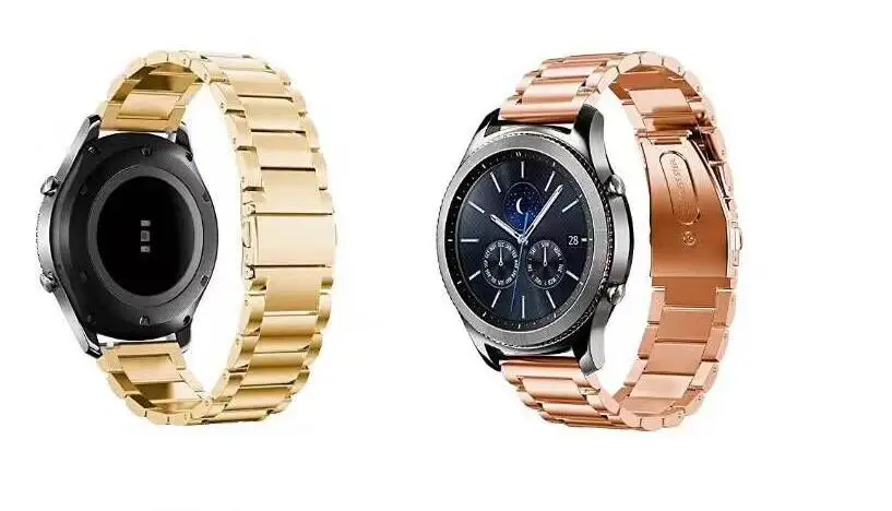 Ремешок для часов amazfit 3 2 GTR GTS pace bip металлический браслет huawei GT pro 18 20 22 мм |