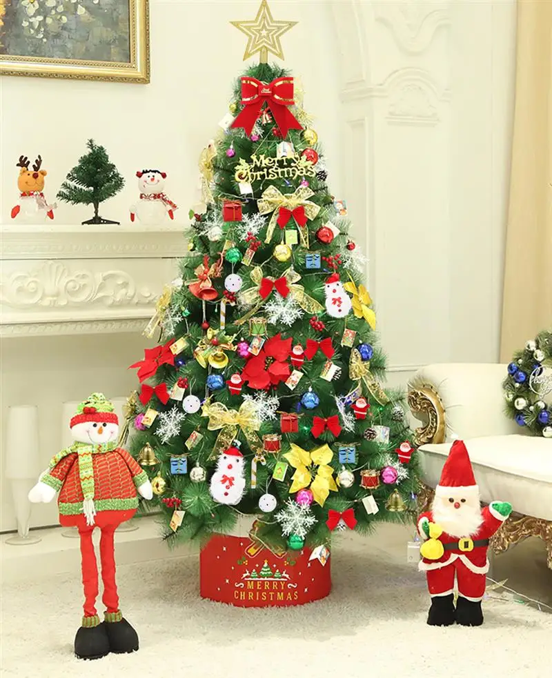 

138pcs Home Party Ornament Decor Christmas Tree Ornament Set Stars Bells Bow Snowflake Hanging Ornament Xmas Decoration