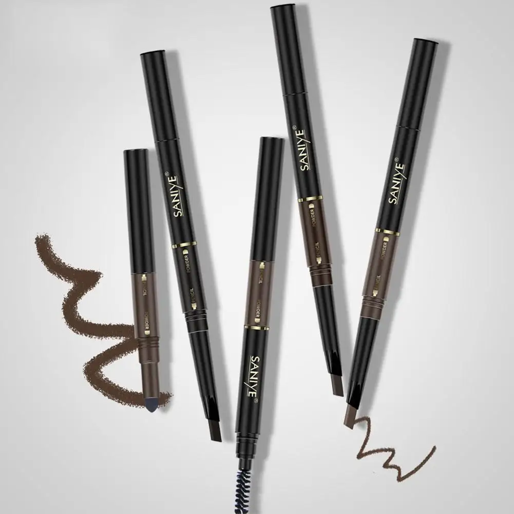 

Eyebrow Pencil Natural Waterproof No Blooming Rotating Brow With Pencil Automatic Brush Brown Beauty Tools Eye Cosmetic A2Z1