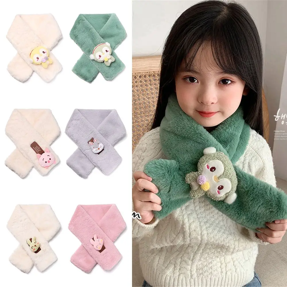

Outdoor Cute Soft Kids Baby Faux Fur Scarf Neck Scarves Warm Children Scarf