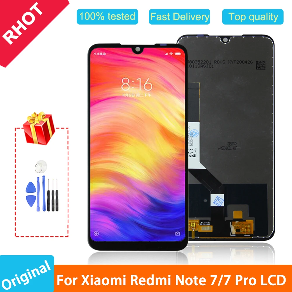 6 30 &quotоригинальный 2340*1080 Разрешение ЖК дисплей для Xiaomi Redmi Note 7/Redmi 7 Pro LCD сенсорный